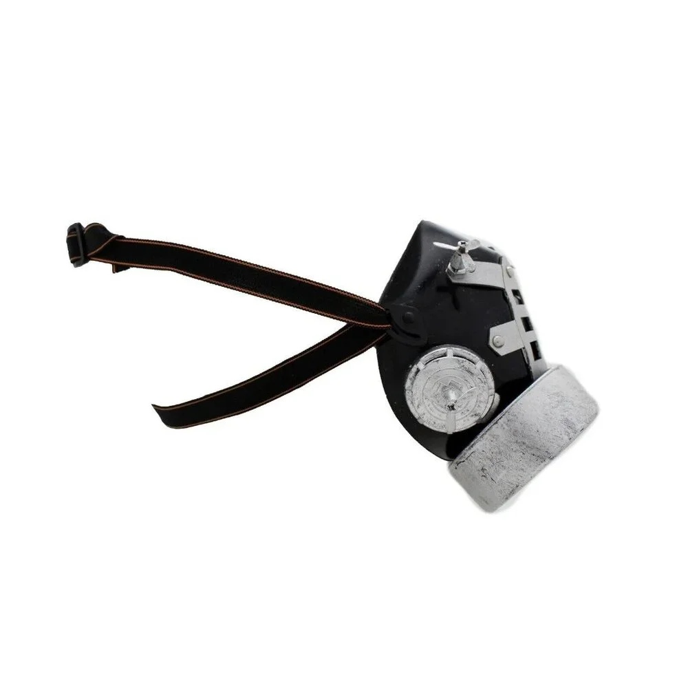 Men Women Face Black Silver Halloween Costume Gas Mask Steampunk Nuke One Size